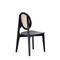 Manhattan Comfort Versailles Round Dining Chair in Black and Natural Cane, Set of 2 DCCA11-BK - alternate 4